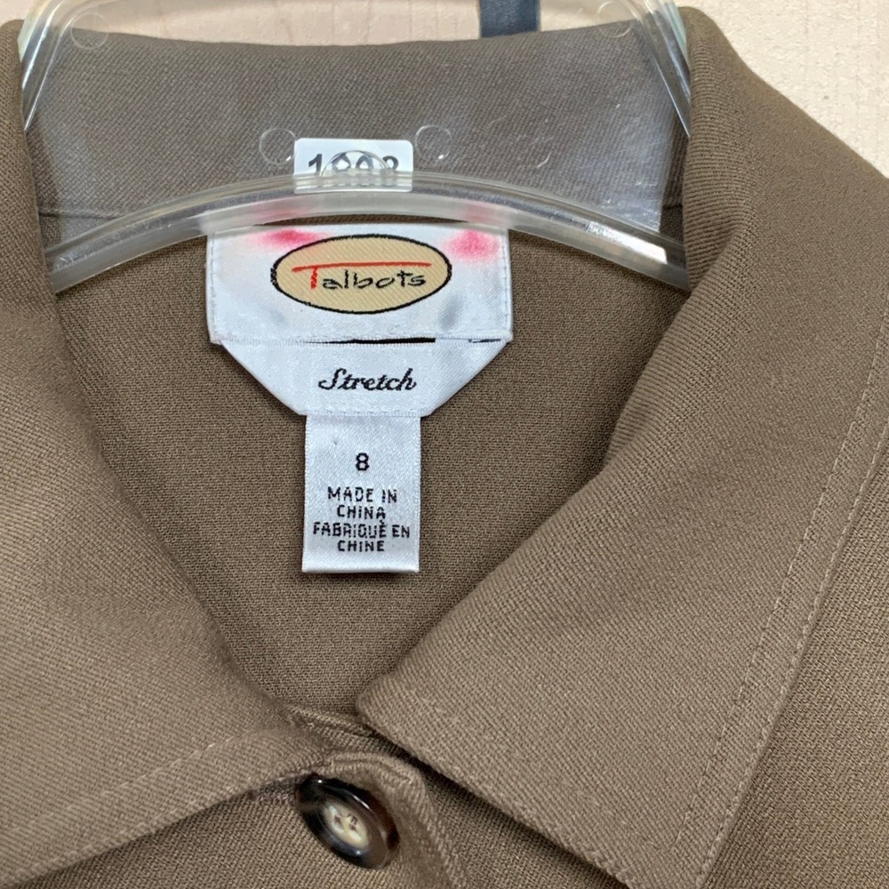 Talbots Women's Stretch Button Front Collared Jac… - image 3